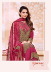 Riwaaz By T&M Ho Silk Printed Dress Material Suppliers In India
